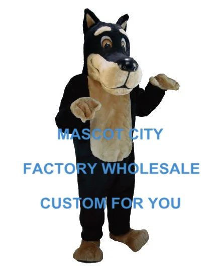 

Pinscher Dog Mascot Costume Adult Size Cartoon Character Mascotte Outfit Suit Fancy Dress Carnival Party Cosply Costumes SW751