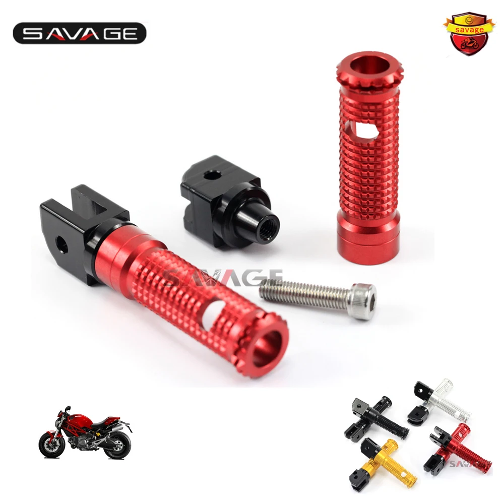 For DUCATI MONSTER 659/696/796/1100/S/EVO Motorcycle CNC Aluminum Rider/Passenger Front/Rear Foot Pegs Adapters
For DUCATI MONSTER 659/696/796/1100/S/EVO Motorcycle CNC Aluminum Rider/Passenger Front/Rear Foot Pegs Adapters