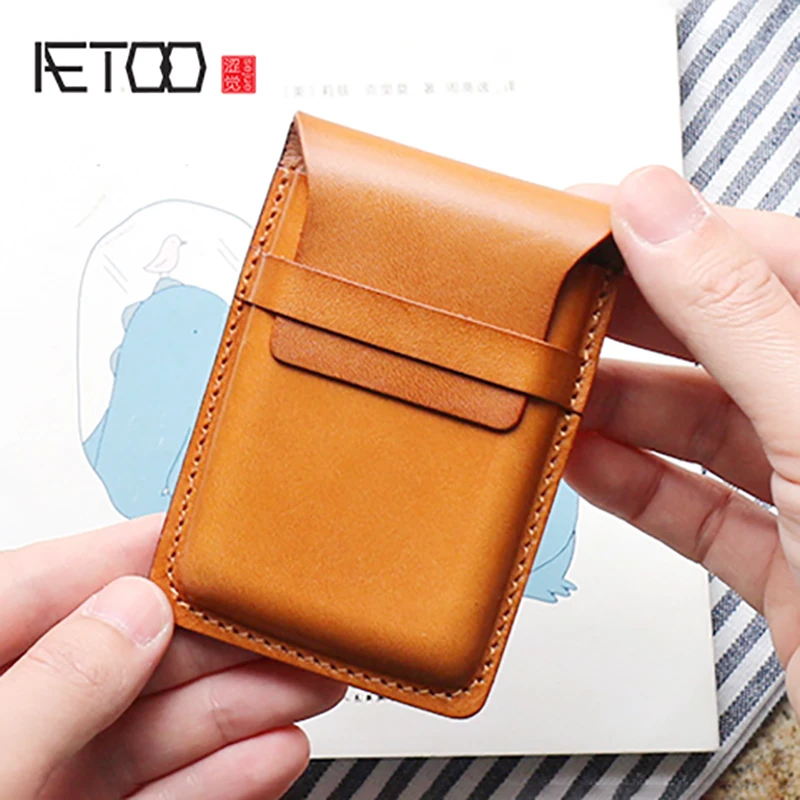 AETOO Tanning cowhide Card bag male leather card clip female coin Wallet small retro small card bag
AETOO Tanning cowhide Card bag male leather card clip female coin Wallet small retro small card bag