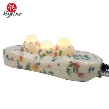 BYRIVER Far Infrared Heating Vibration Therapy 3 Ball Natural Jade Stone Thermal Handheld Massager
BYRIVER Far Infrared Heating Vibration Therapy 3 Ball Natural Jade Stone Thermal Handheld Massager