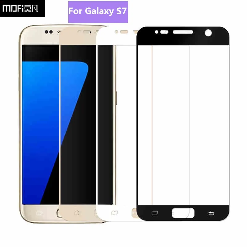 Закаленное Оригинальное защитное стекло Mofi для Samsung Galaxy S7 5 1 дюймов пленка S 7