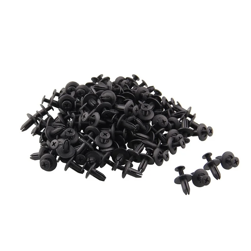 50pcs 6mm Car Hole Plastic Rivets Fastener Push Clip Black Auto Vehicle Door Trim Panel Retainer High Quality Fastener Clips
50pcs 6mm Car Hole Plastic Rivets Fastener Push Clip Black Auto Vehicle Door Trim Panel Retainer High Quality Fastener Clips