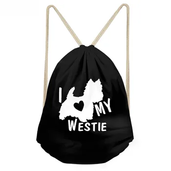 ThiKin Funny I Love My West Highland White Terrier Dog Print Girls Boys Drawstring Black Westie Backpacks Children Sack Bag
ThiKin Funny I Love My West Highland White Terrier Dog Print Girls Boys Drawstring Black Westie Backpacks Children Sack Bag