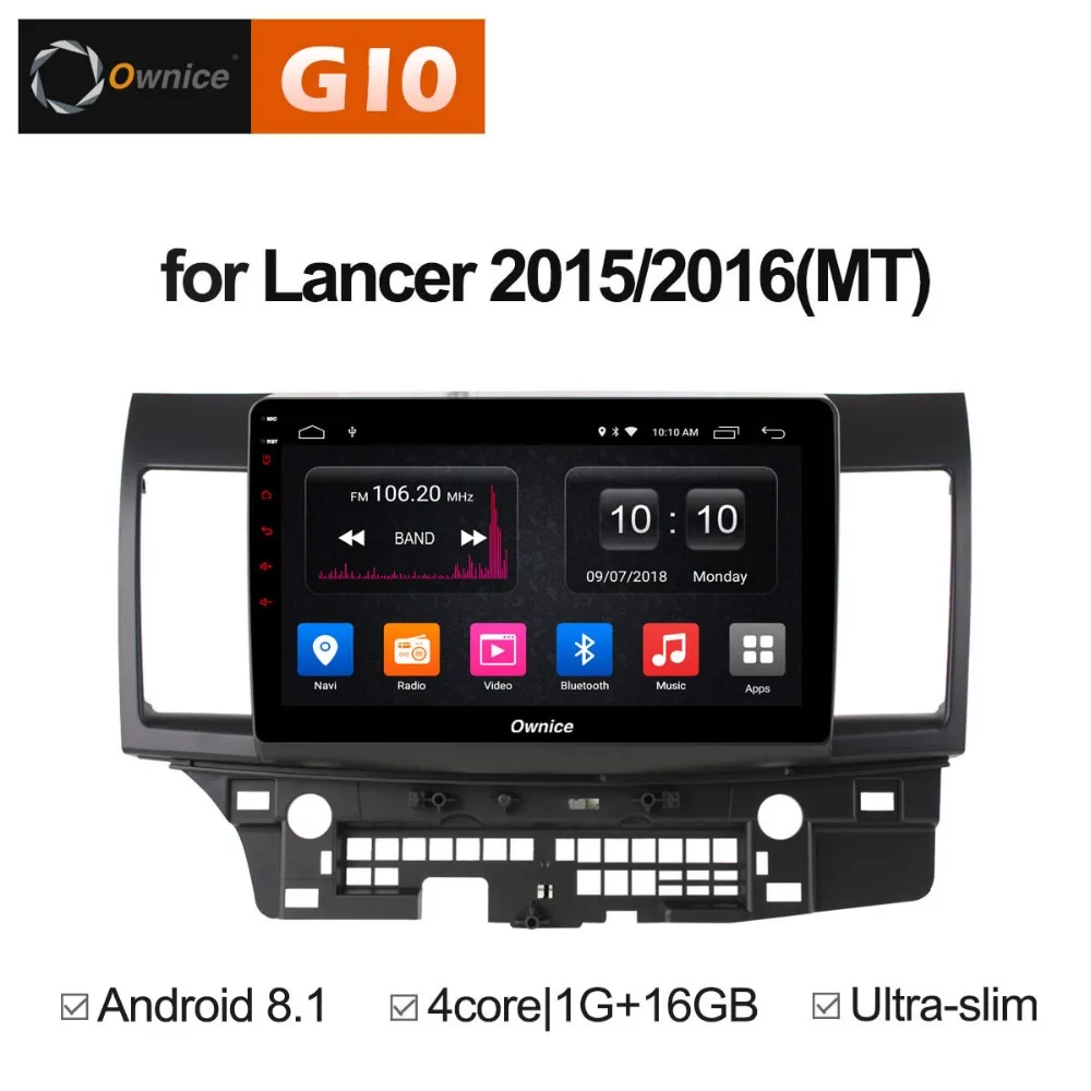 Android 8 1 4 ядра 2 Гб ОЗУ + 16 ПЗУ Автомобильный DVD плеер для Mitsubishi LANCER 2015/2016 gps-навигация