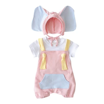 Lovely Baby Girl Boy Cotton Infant Jumpsuit+Hat Set Cute Elephant Hat for Newborns Baby Romper Costumes Set
Lovely Baby Girl Boy Cotton Infant Jumpsuit+Hat Set Cute Elephant Hat for Newborns Baby Romper Costumes Set