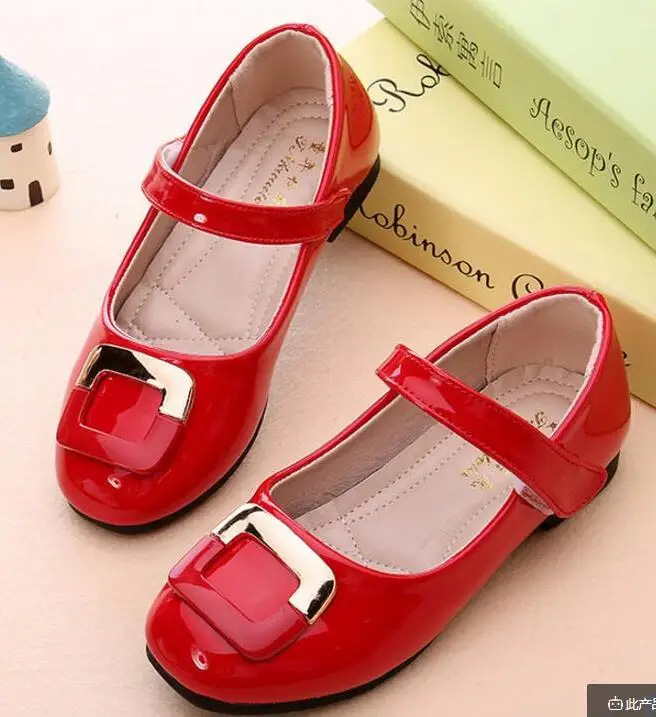 Фото AW87 Big Girls Shoes Fashion Princess Slip-on Children Sneaker Leather For Shoe Size 26-36 | Мать и ребенок