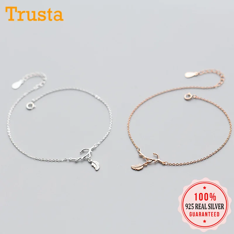 Trustdavis 100% 925 Sterling Silver Branch Leaves Sweet Anklets For Women Sterling Silver Jewelry Birthday Surprise Gift DS1163
Trustdavis 100% 925 Sterling Silver Branch Leaves Sweet Anklets For Women Sterling Silver Jewelry Birthday Surprise Gift DS1163