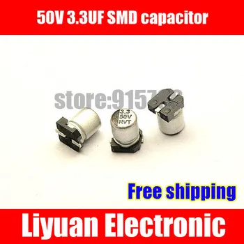 Free shipping 50V 3.3UF SMD aluminum electrolytic capacitor / 3.3UF 50V SMD capacitor / volume 4 * 5MM
Free shipping 50V 3.3UF SMD aluminum electrolytic capacitor / 3.3UF 50V SMD capacitor / volume 4 * 5MM