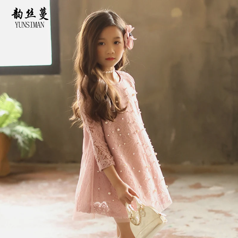 Spring Autumn Big Girl Lace Dress Size 6 8 10 12 to 14 Years Pearls O-neck New White Gray Lace Mini Dresses Kids Clothing 8C03A
Spring Autumn Big Girl Lace Dress Size 6 8 10 12 to 14 Years Pearls O-neck New White Gray Lace Mini Dresses Kids Clothing 8C03A