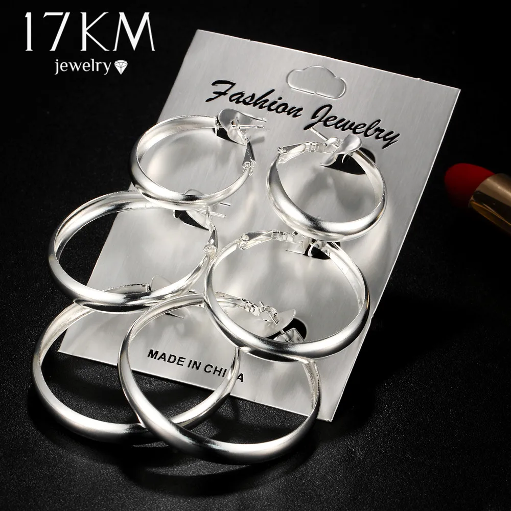 17KM Silver Gold Color Smooth Hoop Circle Earrings Set For Women Fashion Brincos Large Female Oversize Loop Earring Jewelry
17KM Silver Gold Color Smooth Hoop Circle Earrings Set For Women Fashion Brincos Large Female Oversize Loop Earring Jewelry