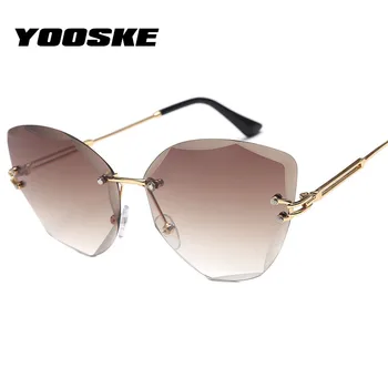 YOOSKE 2020 Rimless Sunglasses Women Fashion Lady Cat Eye Sun Glasses Vintage Alloy Frame Classic Brand Designer Shades
YOOSKE 2020 Rimless Sunglasses Women Fashion Lady Cat Eye Sun Glasses Vintage Alloy Frame Classic Brand Designer Shades