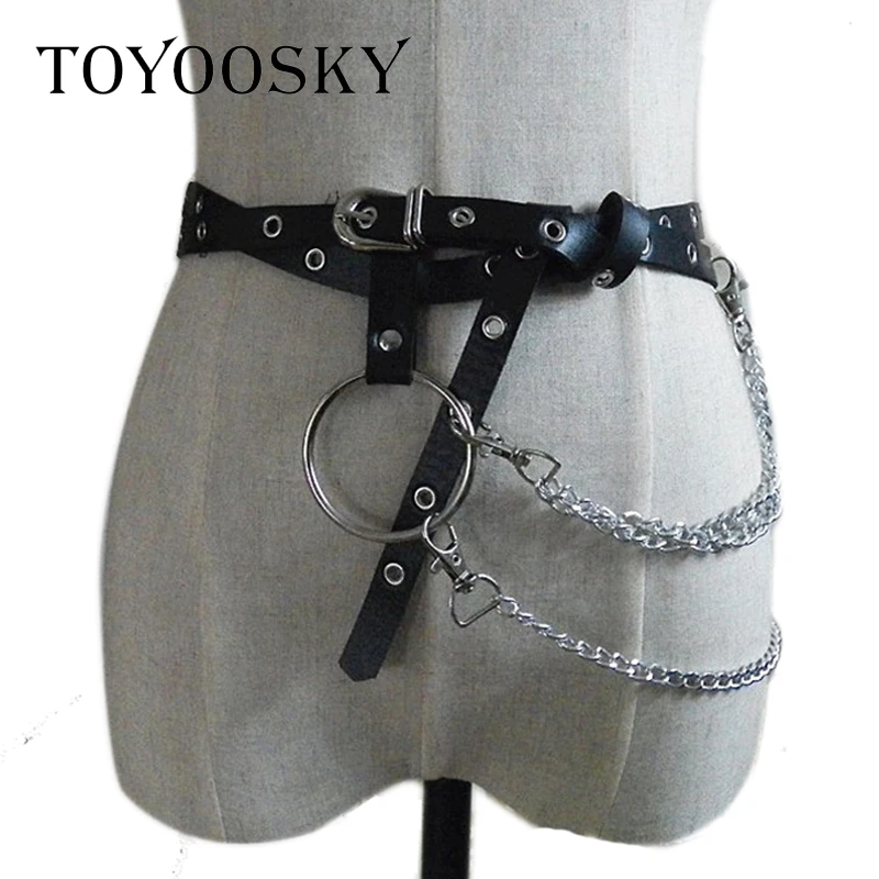 2019 New Arrival Gothic Punk Belt for Women Waist Belts PU Circle Punk Chain Link Metal Strap Women Belt with Big Ring TOYOOSKY
2019 New Arrival Gothic Punk Belt for Women Waist Belts PU Circle Punk Chain Link Metal Strap Women Belt with Big Ring TOYOOSKY