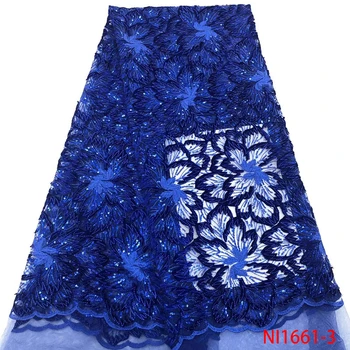 Fashion 2019 Latest Royal Blue Lace Fabrics French Mesh Lace Fabrics African Tulle Lace With Sequin for Party Dress NI1661-2
Fashion 2019 Latest Royal Blue Lace Fabrics French Mesh Lace Fabrics African Tulle Lace With Sequin for Party Dress NI1661-2