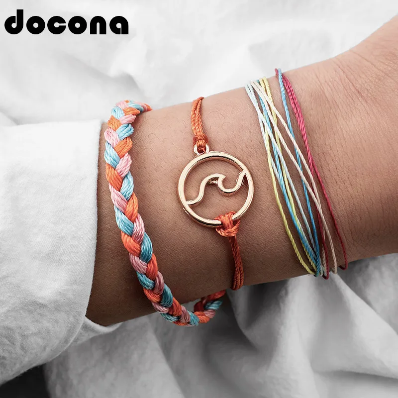 docona Bohemian Colorful Knitting Wave Bracelet Bangles Set for Women Rope Adjustable Layered Bracelet Set Pulseiras 4792
docona Bohemian Colorful Knitting Wave Bracelet Bangles Set for Women Rope Adjustable Layered Bracelet Set Pulseiras 4792
