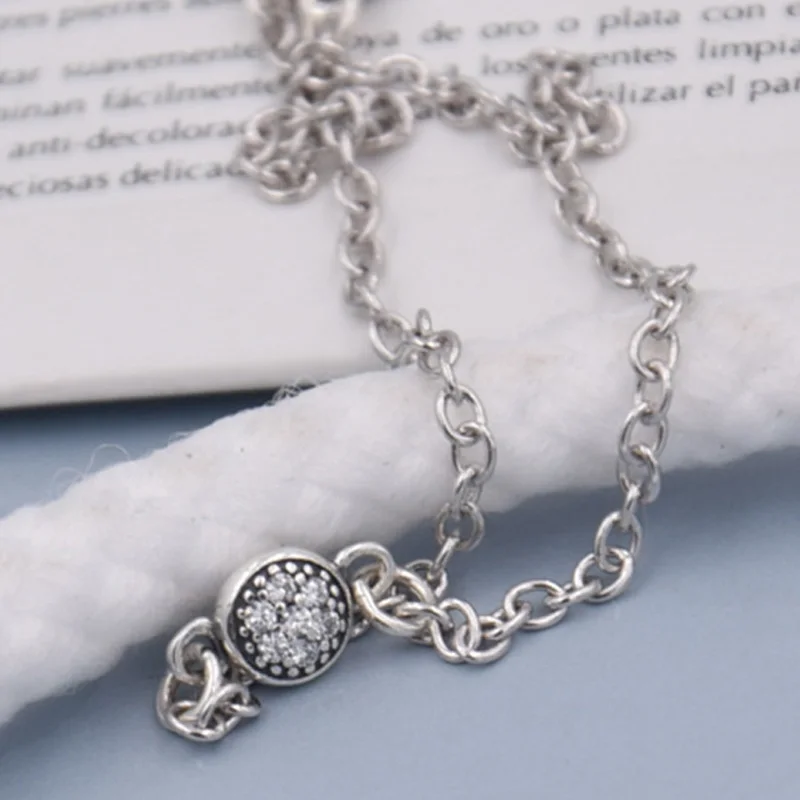 Authentic 925 Sterling Silver Necklace Five Circle With Crystal Pendant Necklace For Women Wedding Gift Fine Diy Jewelry
Authentic 925 Sterling Silver Necklace Five Circle With Crystal Pendant Necklace For Women Wedding Gift Fine Diy Jewelry