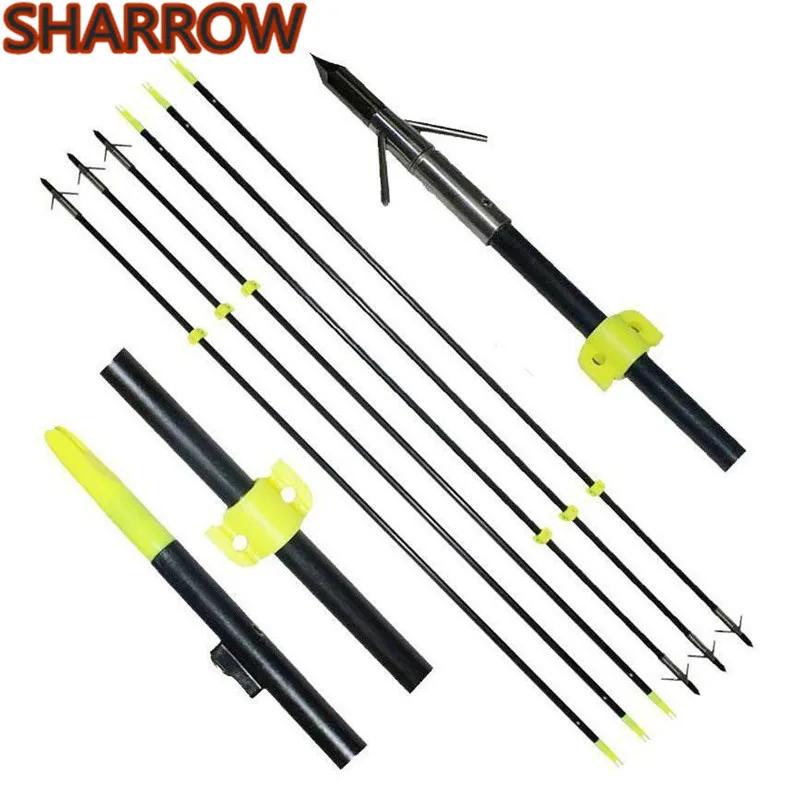 6Pcs 32" Bow Fishing Arrows Hunting Points Tips Arrowheads Safety Slides Shooting Fish For Outdoor Training Archery Accessories
6Pcs 32" Bow Fishing Arrows Hunting Points Tips Arrowheads Safety Slides Shooting Fish For Outdoor Training Archery Accessories