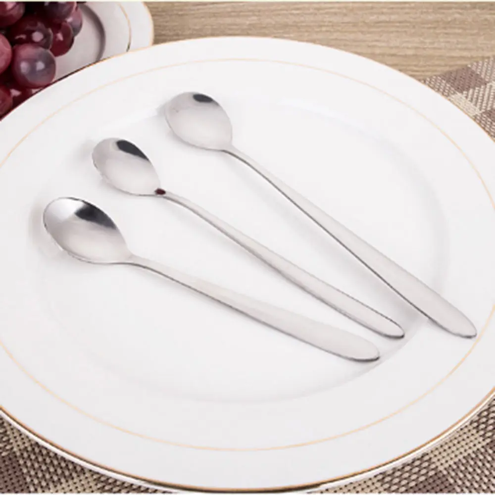 High Quality Ice Cream Tea Coffee Handled Long Handle Stainless Steel Spoons Flatware
High Quality Ice Cream Tea Coffee Handled Long Handle Stainless Steel Spoons Flatware