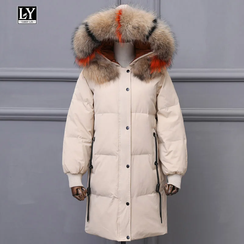 Ly Varey Lin Winter Large Raccoon Fur Collar Women Hooded Jacket Coat 90% White Duck Down Long Parka Female Loose Overcoat
Ly Varey Lin Winter Large Raccoon Fur Collar Women Hooded Jacket Coat 90% White Duck Down Long Parka Female Loose Overcoat