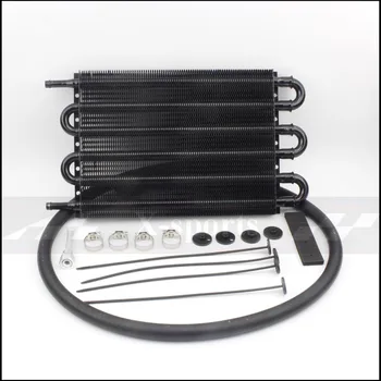 6 Row Car Cooling System Radiator AT/MT Transmission Oil Cooler Kit Universal Aluminum Core Body Size 250*190*20 Black Silver
6 Row Car Cooling System Radiator AT/MT Transmission Oil Cooler Kit Universal Aluminum Core Body Size 250*190*20 Black Silver