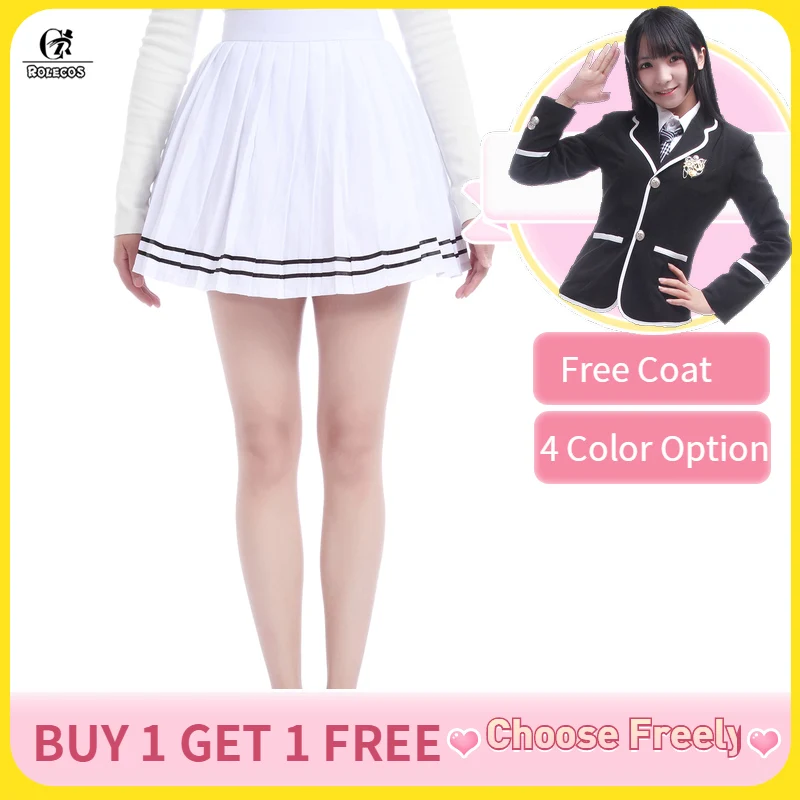 ROLECOS Buy 1 Get 1 Free Women Pleated Skirt Cotton Girl Skirt School Uniform Costume Brand Female Summer Costume Patchwork
ROLECOS Buy 1 Get 1 Free Women Pleated Skirt Cotton Girl Skirt School Uniform Costume Brand Female Summer Costume Patchwork