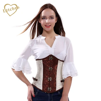 Corset Underbust Steampunk Women's Brocade Waist Trainer Retro Brocade Spiralkorsett for Women Steel Boned Underbust Corset
Corset Underbust Steampunk Women's Brocade Waist Trainer Retro Brocade Spiralkorsett for Women Steel Boned Underbust Corset