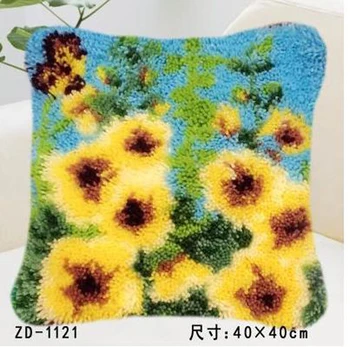 Pillow"do it yourself"flower method needlework kit latch hook rug kit Unfinshed embroidered carpet pattern yellow flower
Pillow"do it yourself"flower method needlework kit latch hook rug kit Unfinshed embroidered carpet pattern yellow flower