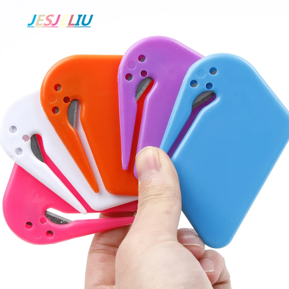 Plastic Mini Letter Knife Letter Mail Envelope Opener Safety Paper Guarded Cutter Blade Office Equipment cutting supplies
Plastic Mini Letter Knife Letter Mail Envelope Opener Safety Paper Guarded Cutter Blade Office Equipment cutting supplies