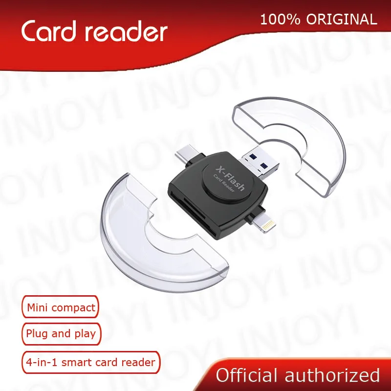 Kawau Card Reader SD Card Reader microSD SDHC/SDXC Adapter Micro SD Type C TF Reader for Lightning iphone ipad & Android Phone
Kawau Card Reader SD Card Reader microSD SDHC/SDXC Adapter Micro SD Type C TF Reader for Lightning iphone ipad & Android Phone