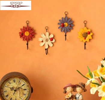 Zakka Painting Flowers Resin Decorative Modern Wall Curtain Hooks Pastoral Hanging Clothes And Coat Hook 4 Pcs/set
Zakka Painting Flowers Resin Decorative Modern Wall Curtain Hooks Pastoral Hanging Clothes And Coat Hook 4 Pcs/set