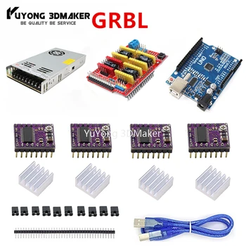 GRBL Based UNO R3 with CNC Shield V3 and DRV8825 stepper driver kit Controller Bundle for Workbee OX CNC and other CNC Machine
GRBL Based UNO R3 with CNC Shield V3 and DRV8825 stepper driver kit Controller Bundle for Workbee OX CNC and other CNC Machine