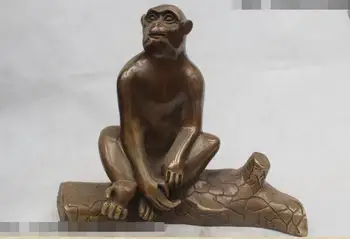 Free shipping S03161 13"Chinese Folk Pure Bronze excellent Lucky Lifelike Sit Tree monkey Statue
Free shipping S03161 13"Chinese Folk Pure Bronze excellent Lucky Lifelike Sit Tree monkey Statue