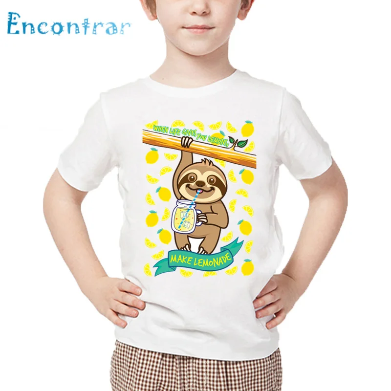 Kids Cute Sloth Drink Juice Print Funny T shirt Baby Summer White Tops Boys and Girls Cartoon Casual T-shirt,HKP5568
Kids Cute Sloth Drink Juice Print Funny T shirt Baby Summer White Tops Boys and Girls Cartoon Casual T-shirt,HKP5568