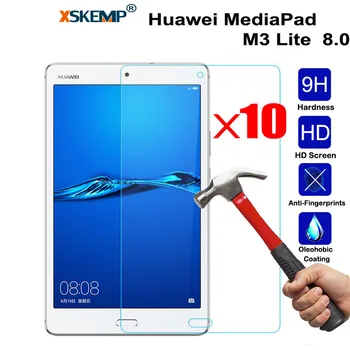 XSKEMP 10Pcs/Lot 9H Real Tempered Glass Screen Protector For 8.0 Huawei MediaPad M3 Lite Scratchproof Ultra Thin High Clear Film
XSKEMP 10Pcs/Lot 9H Real Tempered Glass Screen Protector For 8.0 Huawei MediaPad M3 Lite Scratchproof Ultra Thin High Clear Film