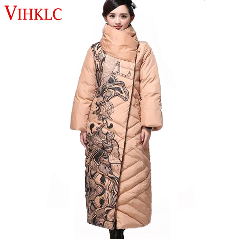 2017 Winter White Duck Down X-Long Coat Women Feather Jacket Turtleneck Slim Down Parka Plus Size Thick Female Outerwear H416
2017 Winter White Duck Down X-Long Coat Women Feather Jacket Turtleneck Slim Down Parka Plus Size Thick Female Outerwear H416