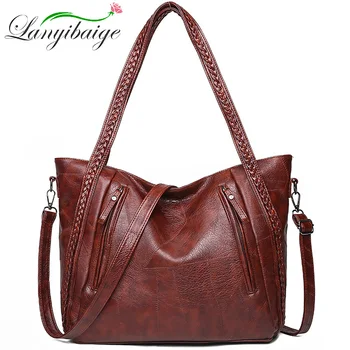 Women handbag brand luxury PU leather 2019 big capacity ladies shoulder bags vintage weave bag Designer female Top-Handle Bags
Women handbag brand luxury PU leather 2019 big capacity ladies shoulder bags vintage weave bag Designer female Top-Handle Bags
