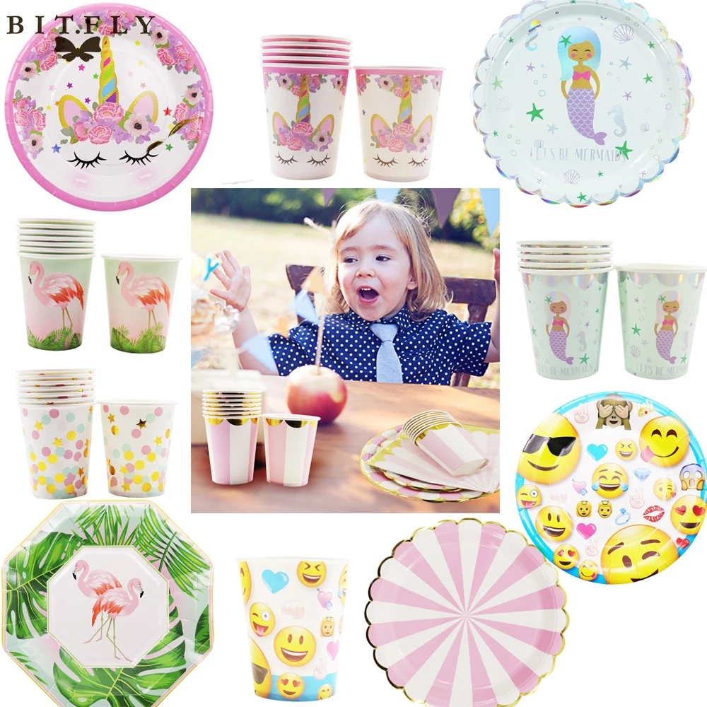Kraft Paper Unicorn Flamingo Mermaid Disposable Tableware Plates Cups For Baby Shower Birthday Wedding Hawaii Party Supply
Kraft Paper Unicorn Flamingo Mermaid Disposable Tableware Plates Cups For Baby Shower Birthday Wedding Hawaii Party Supply