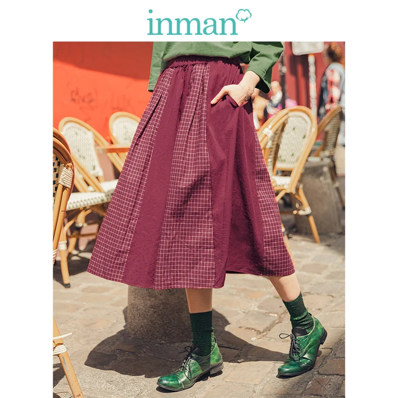 INMAN 2019 Autumn New Arrival Elastic Waist Literary Splits Plaid Literary Minimalism All Matched A-line Women Medium Skirt
INMAN 2019 Autumn New Arrival Elastic Waist Literary Splits Plaid Literary Minimalism All Matched A-line Women Medium Skirt