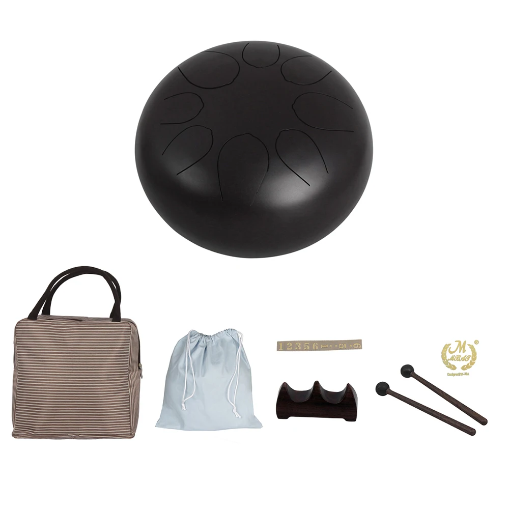 10 Inch Steel Tongue Drum Percussion Instrument Hand Pan Drum with Drum Mallets Carry Bags Note Sticks 2 Colors for Choose
10 Inch Steel Tongue Drum Percussion Instrument Hand Pan Drum with Drum Mallets Carry Bags Note Sticks 2 Colors for Choose