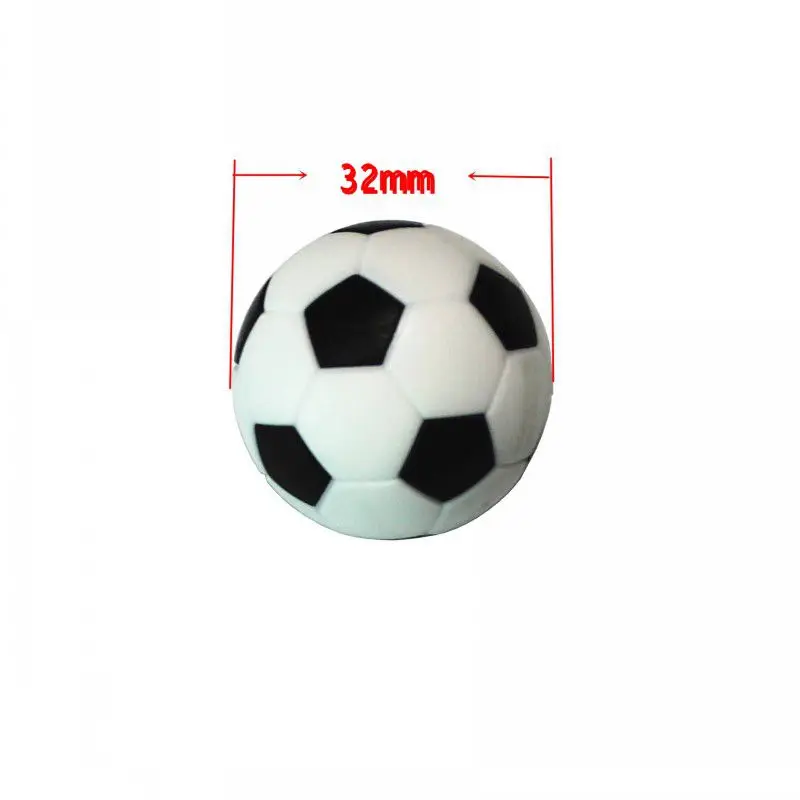 

Foosball balls-10 pcs 32 mm mini football balls black and white soccer FOOSBALL TABLE BALLS Children Board game 16g/pcs