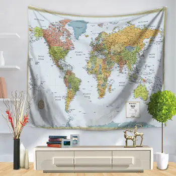Home Decorative Wall Hanging Carpet Tapestry Rectangle Bedspread Vintage World Map Print Pattern GT1263 
Home Decorative Wall Hanging Carpet Tapestry Rectangle Bedspread Vintage World Map Print Pattern GT1263