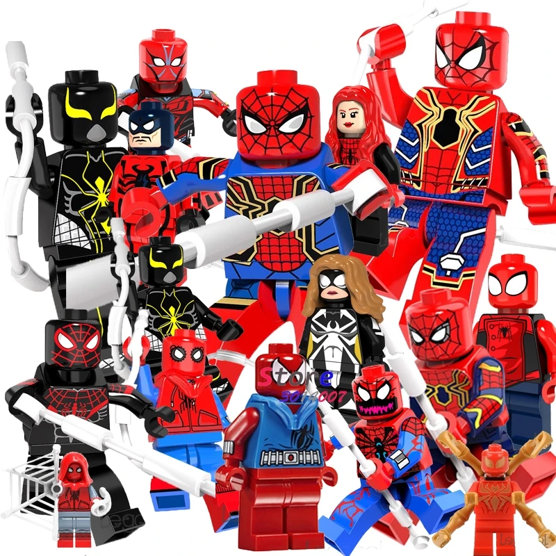 Single Super Hero SpiderMan Spider-Man Peter Venom Carnage Action model Vulture bricks building blocks toys for children
Single Super Hero SpiderMan Spider-Man Peter Venom Carnage Action model Vulture bricks building blocks toys for children