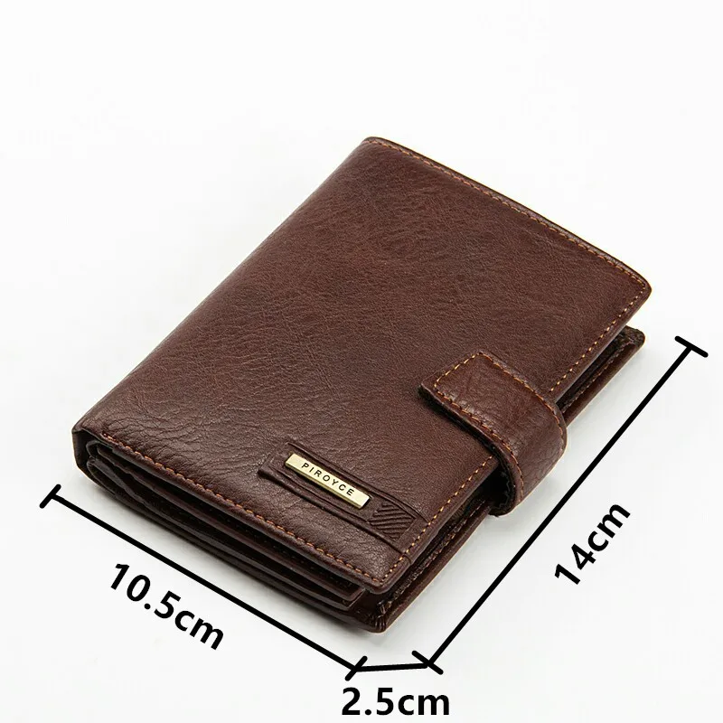 New Vintage men's leather wallet money clip purse brand Passport wallet large capacity wallets for men coin card purse 9
