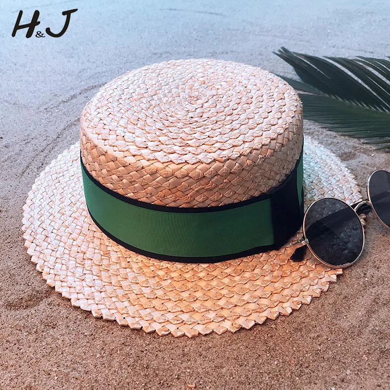100% Natural Wheat Straw Women Beach Sun hat With Flat Pork Pie Lady Fashion Boater Sunhat
100% Natural Wheat Straw Women Beach Sun hat With Flat Pork Pie Lady Fashion Boater Sunhat