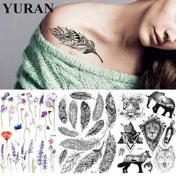 3D Clavicle Feather India Leaves Tattoos Temporary Realistic Body Art Arm Tattoo Sticker Custom Water Transfer Tatoos Neck Paper
3D Clavicle Feather India Leaves Tattoos Temporary Realistic Body Art Arm Tattoo Sticker Custom Water Transfer Tatoos Neck Paper