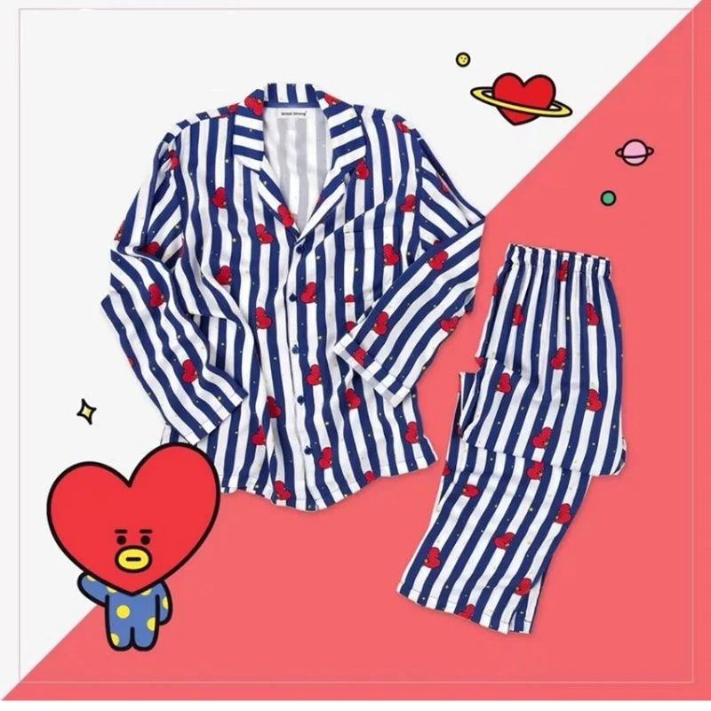 New Kpop Bantan Boys TATA CHIMMY RJ COOKY MANG SHOOKY Same Cotton Pajamas Nighty Man And Women's Bedgown Sleepwear Pyjamas Set
New Kpop Bantan Boys TATA CHIMMY RJ COOKY MANG SHOOKY Same Cotton Pajamas Nighty Man And Women's Bedgown Sleepwear Pyjamas Set