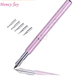 1set Professional Nail Painting Pen with 5pcs Dotting Tool Head Nail Art Fountain Pen Kit Liner Drawing Tools
1set Professional Nail Painting Pen with 5pcs Dotting Tool Head Nail Art Fountain Pen Kit Liner Drawing Tools