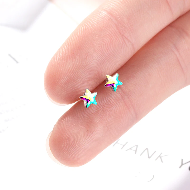 Wholesale 12 pairs Little Star Blue/Colorful Zirconia Crystal Stone Stud Earrings Fashion Earrings Jewelry For Women Girl
Wholesale 12 pairs Little Star Blue/Colorful Zirconia Crystal Stone Stud Earrings Fashion Earrings Jewelry For Women Girl