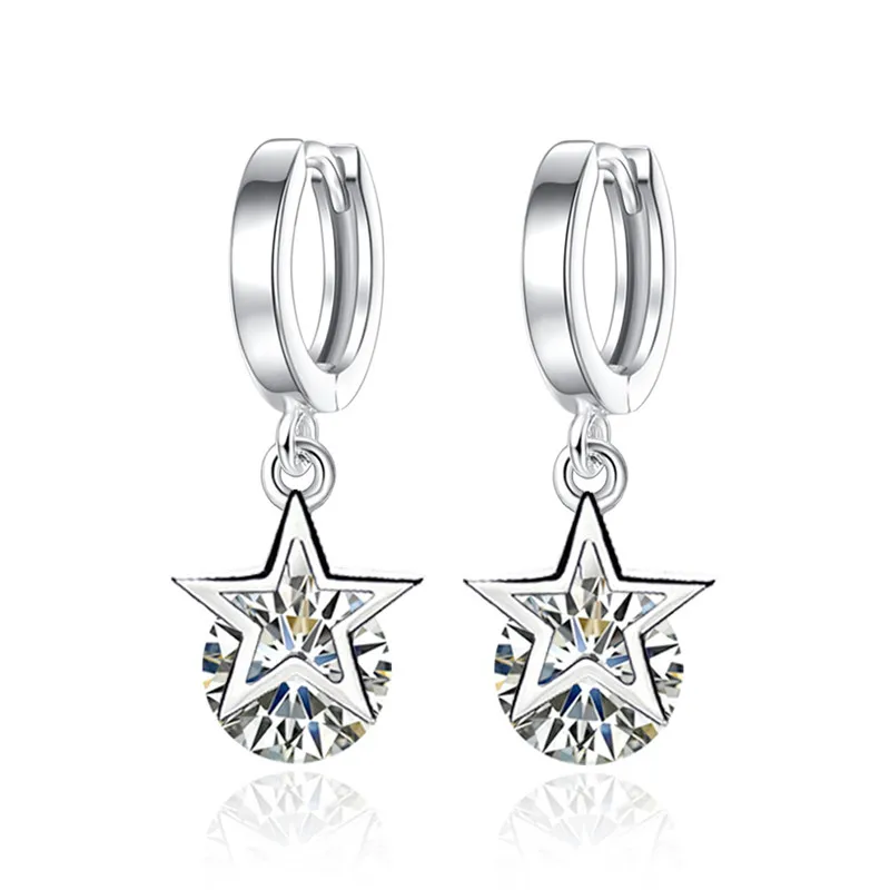 100% 925 sterling silver Anti allergy earring shiny crystal star ladies`stud earrings jewelry wholesale drop shipping cheap
100% 925 sterling silver Anti allergy earring shiny crystal star ladies`stud earrings jewelry wholesale drop shipping cheap