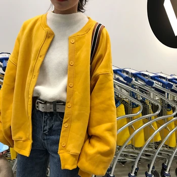 OllyMurs Women Loose Jacket Harajuku Fashion Autumn Winter Casual Bomber Jacket Outwear Puff Sleeve Female Coat Cardigan Tops
OllyMurs Women Loose Jacket Harajuku Fashion Autumn Winter Casual Bomber Jacket Outwear Puff Sleeve Female Coat Cardigan Tops