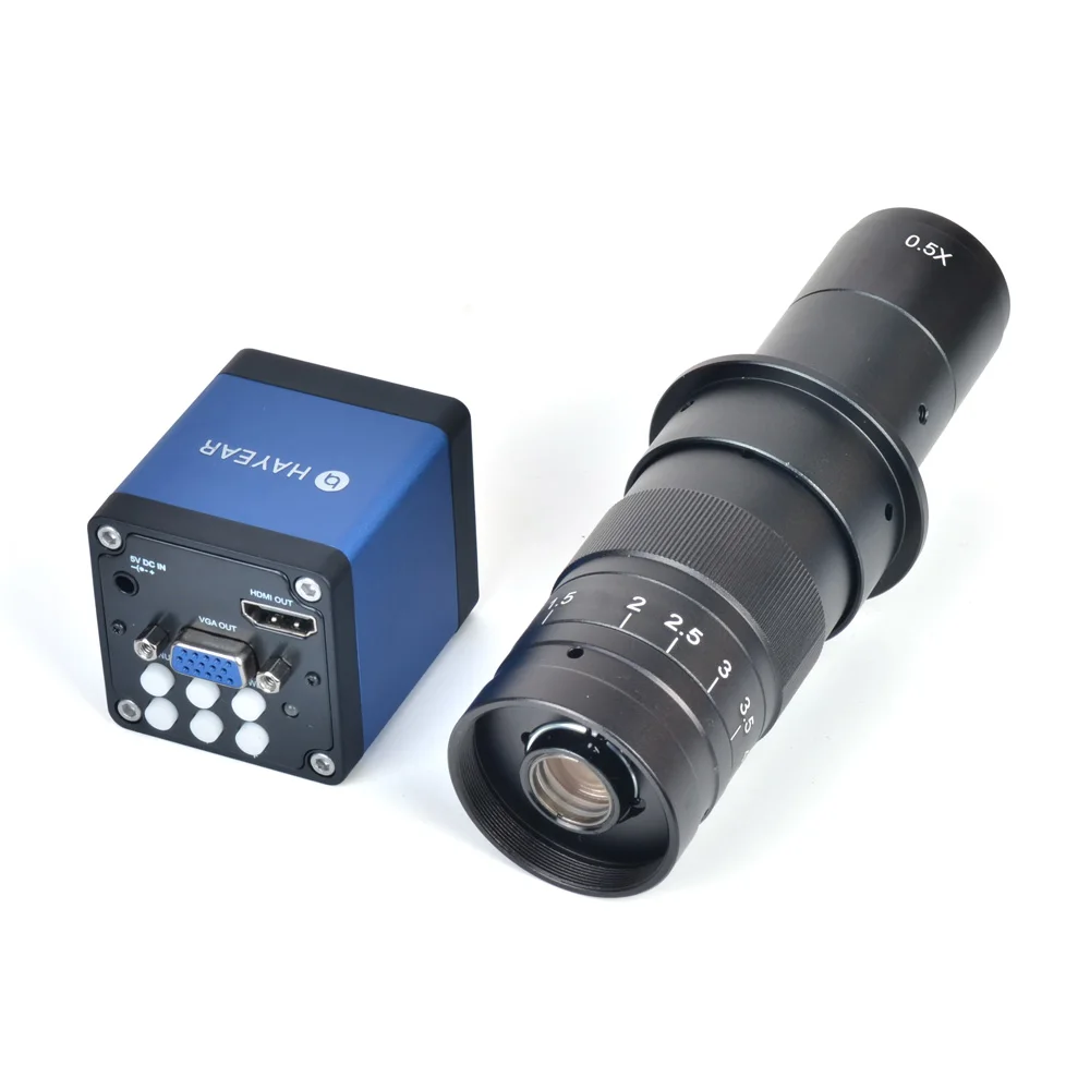 1080P 2.0MP 1/2. 5 "CMOS промышленный микроскоп камера HDMI VGA выходы + 180X зум C-MOUNT Объектив